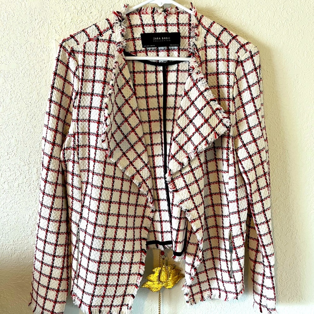 Zara open front blazer